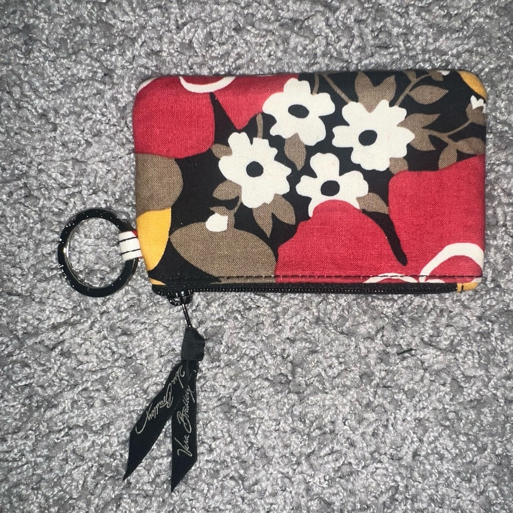 Vera Bradley Houndstooth Coin Pouch - Black and White